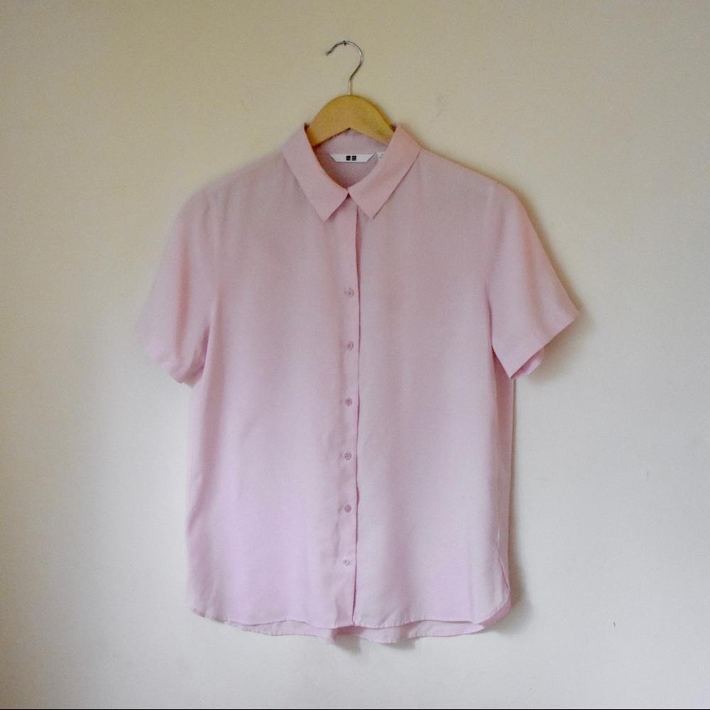 UNIQLO Light Pink Collared Shirt